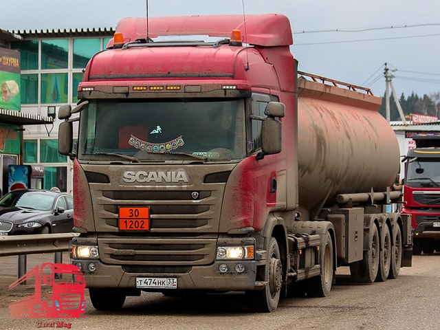 red scania g 2008