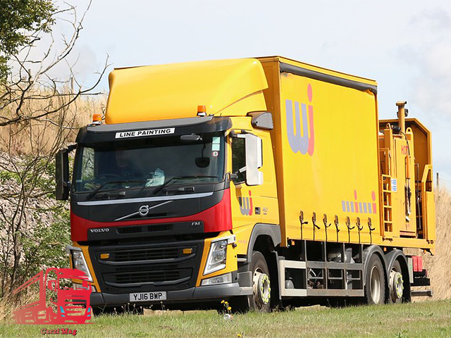 volvo fm باری زرد